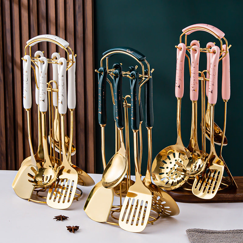 Enhance Your Culinary Experience with Our Ceramic Handle Stainless Steel Kitchen Supplies